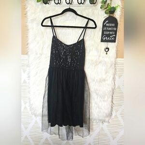 Shein Mesh and Sequin Lined Cami Party Dress
